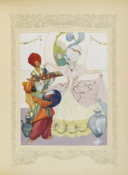 Nous avons rempli des bassins, servi des fruits et des pots de confiture, illustration de 