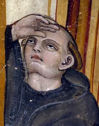 Un moine regardant le ciel (détail)