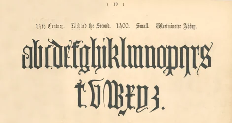 14ème siècle. Richard II. 1400. Petit. Abbaye de Westminster, 1862