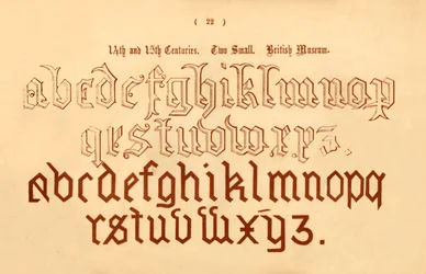 14ème et 15ème siècles. Deux petits. British Museum, 1862