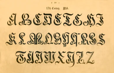 17e siècle. MS., 1862