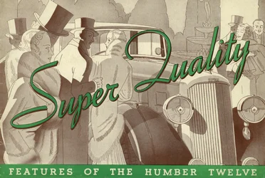 Brochure de vente Humber Twelve, 1934