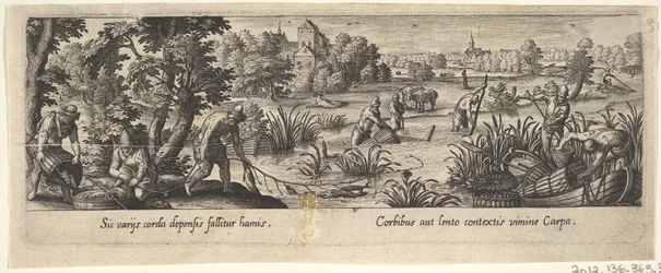 1 des 8 planches sur la chasse et la pêche