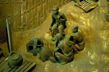 Gravure sur bois 3D. Thaïlande, 17 janvier 2007. (photo)