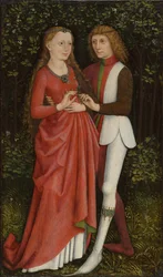 Un couple de mariés, vers 1470