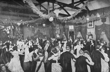 Une danse de Noël au German Gymnasium, Londres, c1902 1903