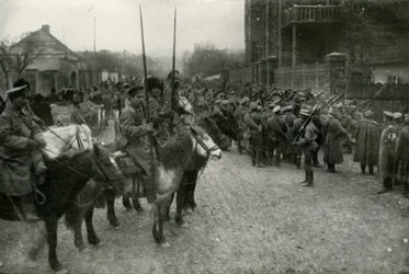 Une patrouille cosaque et l