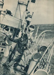 Un destroyer par gros temps, 1936