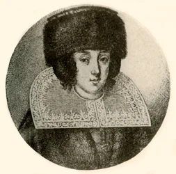 Une dame néerlandaise en bonnet de fourrure et manteau, 1644, 1937