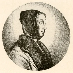 Dame hollandaise en manteau de fourrure et capuchon