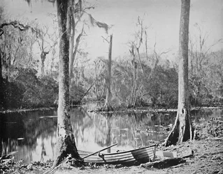 Un affluent de la rivière St. Johns, Floride, vers 1897