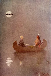 « Une expédition de pêche au pays des ombres », 1914.
