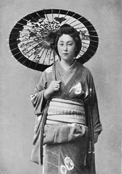 Une dame japonaise en costume de marche, 1902
