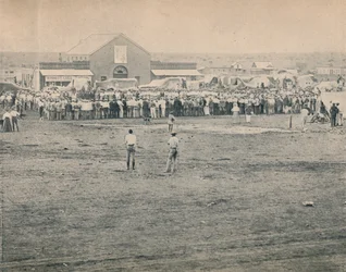 Une réunion de masse à Bulawayo, vers 1900