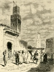 Une rue à Fès, 1890