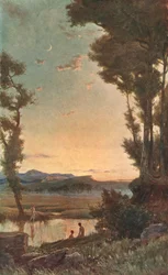 Un ruisseau sylvestre, fin du 19ème siècle, vers 1902