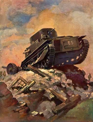 Un char, vers 1930