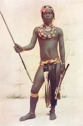Un guerrier zoulou, 1912