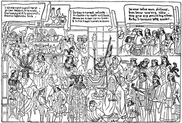 Un banquet, fin du 15e siècle, 1910