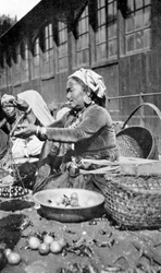 Un bazar à Darjeeling, Bengale occidental, Inde, c1910