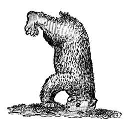 Un ours sur la tête, 14e siècle