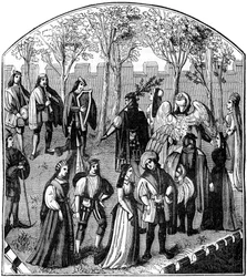 Une danse dans un jardin, 13e-15e siècle, 1882-1884