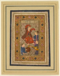 Un derviche dansant et trois musiciens persans, 1555-1591, 1637