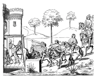 Un chevalier entrant dans les listes, vers 1460-1465, 1870