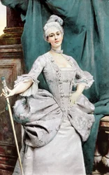 Une dame de rang du temps de Louis XV, 1889