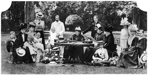 Fête de famille royale à Osborne House, Île de Wight, c1890-1900, 1935