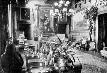 Un salon, Sandringham House, Norfolk, 1910