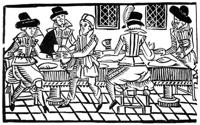Un dîner, début du XVIIe siècle