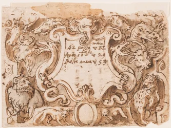 Page de titre pour la série Venationes Ferarum Arium Piscium