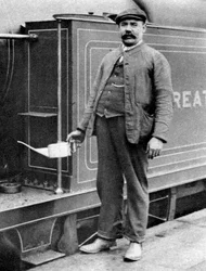 Un conducteur de train, Londres, 1926-1927
