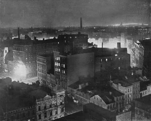 Vue de New York la nuit, 1915