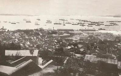 Vue des nouveaux quais en construction, 1914