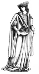 Jeune noble de la cour du roi Charles VIII de France, XVe siècle 1849