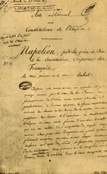 Acte additionnel aux constitutions de l