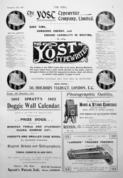 Page de publicité du magazine King, 14 décembre 1901