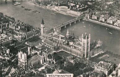 Vue aérienne de Westminster, 1939