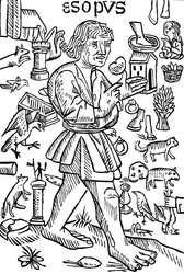 Ésope, fabuliste grec, vers 1480