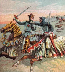 Après la bataille de Crécy, 1346, vers 1850