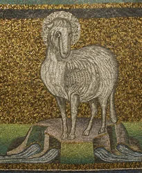 Agnus Dei, byzantin, original du début du 20e siècle daté du 6e siècle