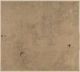 Album de thèmes taoïstes et bouddhistes : Rois des Enfers : Feuille 32, 1200s