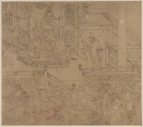 Album de thèmes taoïstes et bouddhistes : Rois des Enfers : Feuille 40, 1200s