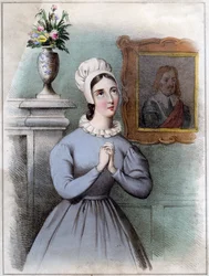 Alice Bridgenorth, un personnage du roman de Walter Scott Peveril du Pic, 19e siècle