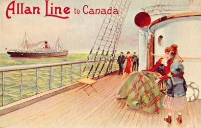 Ligne Allan vers le Canada, vers 1900