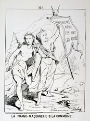 Allégorie de la franc-maçonnerie et de la Commune, Commune de Paris, 1871