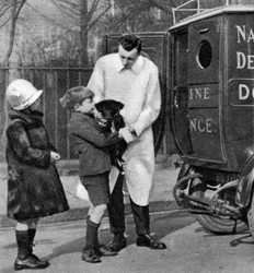 Ambulance de la Ligue nationale de défense canine, Londres, 1926-1927