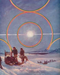 Un spectacle impressionnant de halos solaires, 1935